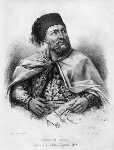 Portrait of Ibrahim Pasha, 1840 by Henri Daniel Plattel